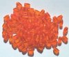 100 6x3mm Orange Rectangle Beads